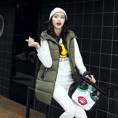 Feather cotton vest female 2017 autumn and winter new cotton clothing Korean version of the Slim waistcoat long warm sweater jacke
Feather cotton vest female 2017 autumn and winter new cotton clothing Korean version of the Slim waistcoat long warm sweater jacke