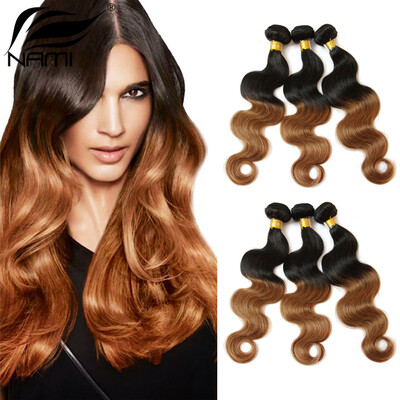 Nami Hair Ombre Brazilian Body Wave 3Pcs/lot T1B/30 Mixed Length 12"-26" Human Hair Weaves Free Shipping
Nami Hair Ombre Brazilian Body Wave 3Pcs/lot T1B/30 Mixed Length 12"-26" Human Hair Weaves Free Shipping