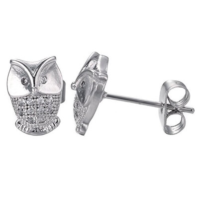 Yoursfs Owl Stud Earring For Women Silver Plated Shiny Rhinestones Ear Studs Earrings
Yoursfs Owl Stud Earring For Women Silver Plated Shiny Rhinestones Ear Studs Earrings