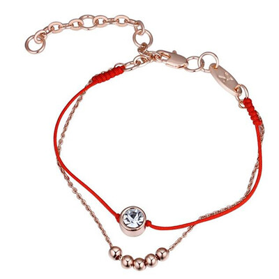 Red Rope Chain Bracelets For Women Rose Gold Color Bead Charm Jewelry Bracelets Vintage Fashion Accessories 26321
Red Rope Chain Bracelets For Women Rose Gold Color Bead Charm Jewelry Bracelets Vintage Fashion Accessories 26321