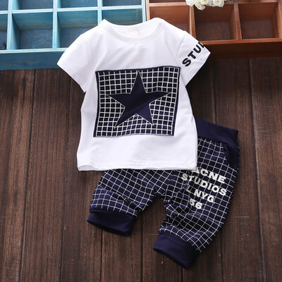 Summer Baby Boys Clothes Casual Cotton Lovely Short Sleeve Shirt Pant Infant Newborn Baby Suit Children Clothing
Summer Baby Boys Clothes Casual Cotton Lovely Short Sleeve Shirt Pant Infant Newborn Baby Suit Children Clothing