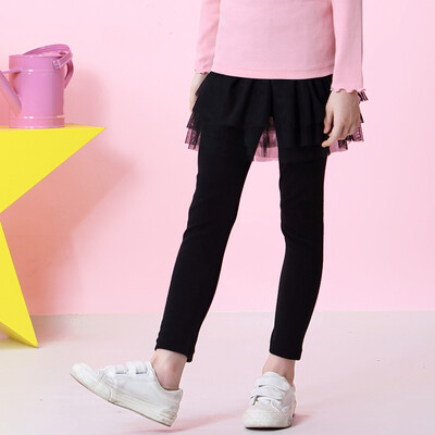 Xin Song girl wearing leggings net yarn skirt pants girl pants L136B black 110
Xin Song girl wearing leggings net yarn skirt pants girl pants L136B black 110