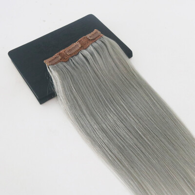 5 Clips One Piece Clip In Human Hair Extensions With Lace Straight Brazilian Virgin Hair Pure Color #Silver
5 Clips One Piece Clip In Human Hair Extensions With Lace Straight Brazilian Virgin Hair Pure Color #Silver