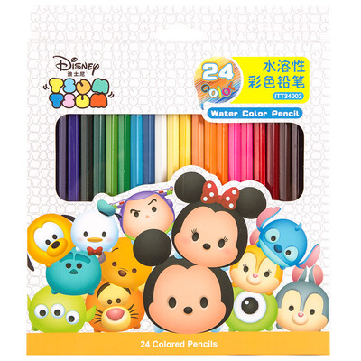 Guangbo 24G color pupils colored pencils painted brush watercolor pen Disney ITT34002
Guangbo 24G color pupils colored pencils painted brush watercolor pen Disney ITT34002