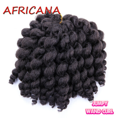 8 inch 80g Jumpy Wand Curl Jamaican Bounce Crochet Hair 22 Roots African Synthetic Braiding Hair Low Temperature Fiber
8 inch 80g Jumpy Wand Curl Jamaican Bounce Crochet Hair 22 Roots African Synthetic Braiding Hair Low Temperature Fiber