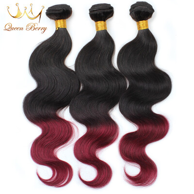 3 Bundles Ombre Brazilian Virgin Hair Body Wave Weave Ombre Hair Extensions Three Tone Color T1B/99J Human Hair Weft Weave Bundles
3 Bundles Ombre Brazilian Virgin Hair Body Wave Weave Ombre Hair Extensions Three Tone Color T1B/99J Human Hair Weft Weave Bundles