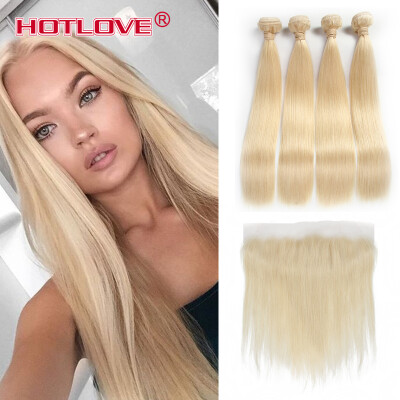 Straight Hair #613 Blonde Ear to Ear 13x4 Lace Frontal Closure With 4 Bundles Brazilian Virgin Human Hair Blonde Weaves Extensions
Straight Hair #613 Blonde Ear to Ear 13x4 Lace Frontal Closure With 4 Bundles Brazilian Virgin Human Hair Blonde Weaves Extensions