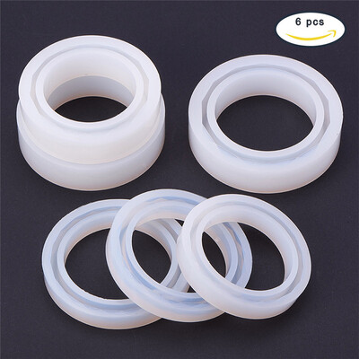 PH PANDAHALL 6 pcs Clear Ring Shape Silicone Molds Sets for Resin Curve Bangle Bracelet
PH PANDAHALL 6 pcs Clear Ring Shape Silicone Molds Sets for Resin Curve Bangle Bracelet