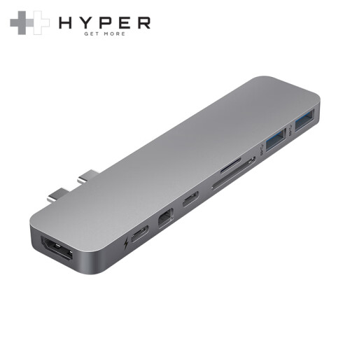 HyperDrive MacBook Pro Air扩展坞苹果笔记本电脑转换器配件type-c转接头雷电3 hub usb c分线器minidp hdmi