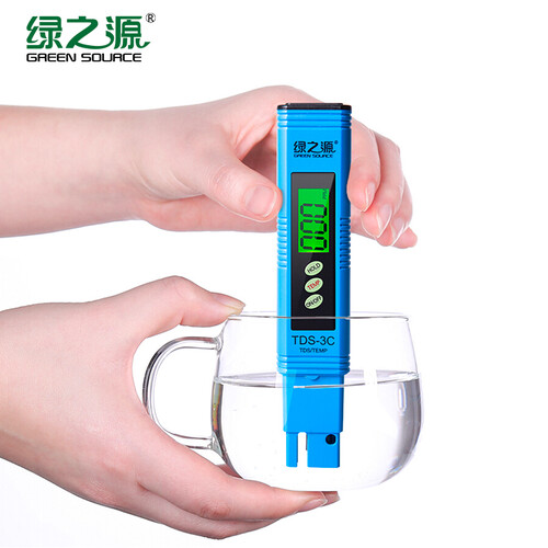 京东超市绿之源 TDS-3C水质检测笔 家用自来水饮用水养鱼缸便携式检测工具显示升级版有背光升级芯片 检测水纯度
