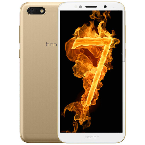 荣耀畅玩7 移动联通电信4G 全面屏智能老人手机 全网通版 金色 2GB RAM+16GB ROM