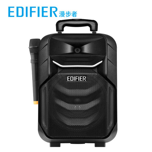 漫步者（EDIFIER）A3-8 8英寸专业移动多媒体音响 广场舞音响 蓝牙拉杆音箱 户外音响 会议音响 黑色