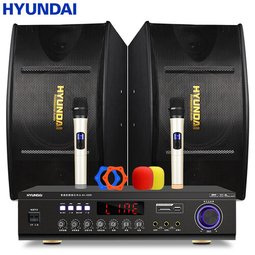 现代（HYUNDAI）10A 音箱 家庭KTV音响套装家用 会议音响 家庭影院组合蓝牙功放套装