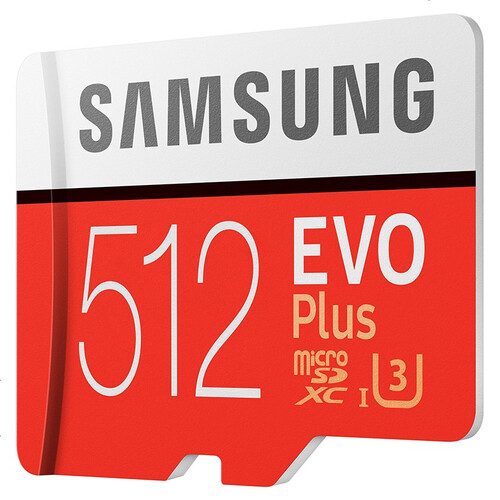 三星（SAMSUNG）tf卡32G/64G/128G/256G手机高速内存卡C10行车记录仪存储卡 512G 100MB/S红色升级版+支持4K视频