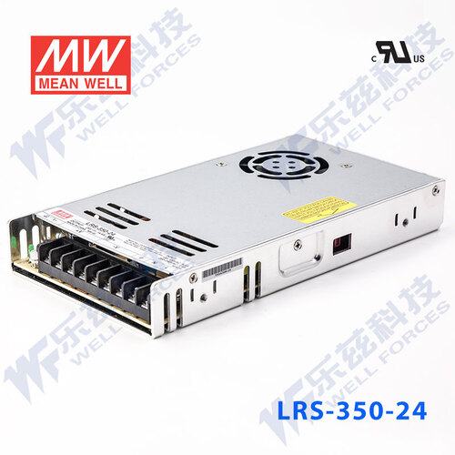 台湾明纬LRS-350开关电源替代NES 直流DC稳压变压器监控(350W左右) LRS-350-24  24V14.6A输出 无配件