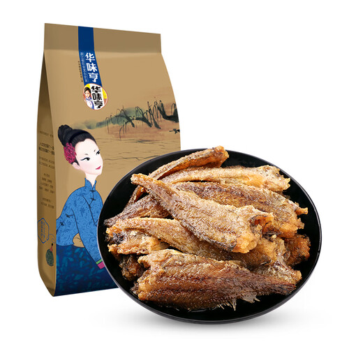 京东超市华味亨 香酥小黄鱼98g/袋 舟山海味鱼干 休闲食品 零食 休闲小吃 肉