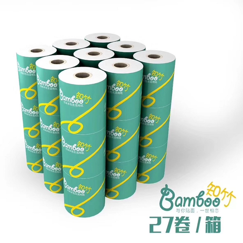 知竹 卫生纸(27卷/箱)餐巾纸厕纸卷纸母婴纸巾婴儿用纸绵柔亲肤安全纸巾宝宝妈妈用健康优惠