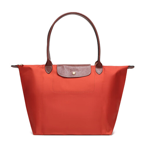 LONGCHAMP 珑骧 2019新品 女士Le Pliage系列藏红花色织物大号长柄可折叠手提单肩包 1899 089 D93