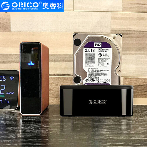 奥睿科(ORICO)硬盘盒底座 2.5/3.5英寸硬盘座USB3.0通用SATA串口台式笔记本外置硬盘盒子 黑色6218US3