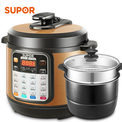 苏泊尔（SUPOR）电压力锅 蒸煮多用 一键排压 CYSB80YC10C-120 8L高压锅