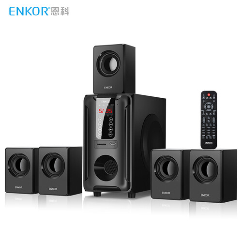 恩科（ENKOR）H3811B 5.1声道多媒体电脑笔记本蓝牙音箱 电视音响插卡低音炮带FM收音