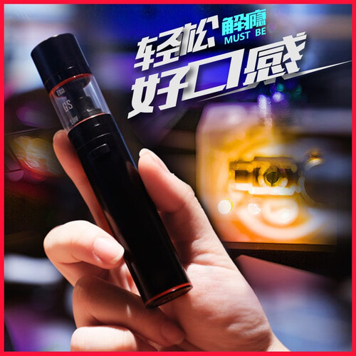 【终身送油】电子烟套装戒烟大烟雾直杆型仿真型新款正品烟油雾化器万宝路清肺中华薄荷进口水果 小钢炮电子烟套装-黑色