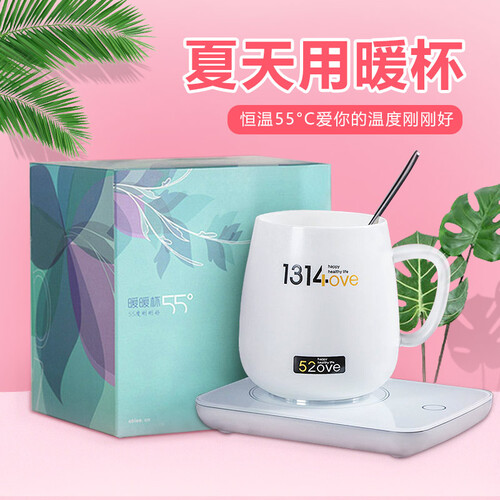 热带森林 生日礼物女生女孩男孩国庆节七夕情人节礼物圣诞节礼物送女友实用礼品55度水杯子恒温杯暖暖杯1314