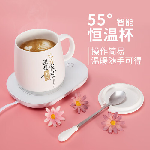 暖暖杯生日礼物女生送女友女朋友老婆朋友女同事闺蜜纪念实用大姨妈神器教师节送老师情人节创意恒温杯子礼品 你若安好款 55度恒温杯