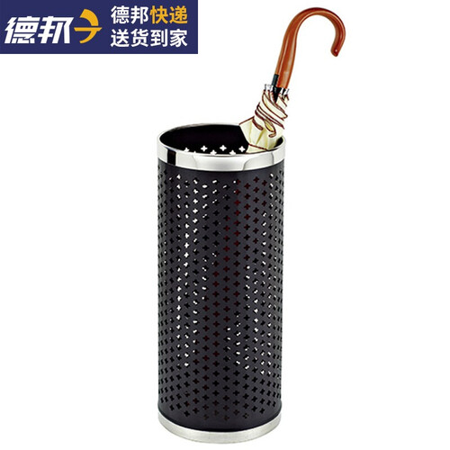 南 雨伞桶家用放雨伞桶家用雨伞收纳桶伞桶公司用商务 J-39 圆桶形 不锈钢圈 220*575mm