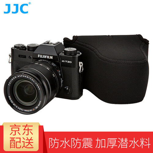 JJC 相机内胆包富士XA10 XA5 XT100 XT20 XT30 奥林巴斯佳能微单M5 M50 OC-F2中号黑色
