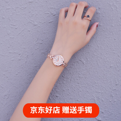 Kimio金米欧手表女学生女款韩版女表女士小表盘女生防水小巧潮款女式手链简约休闲复古迷你时尚石英细带 玫瑰金