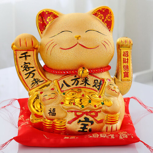 极度空间 招财猫电动摇手 摆件新店开业礼物店铺乔迁企业礼品 千客万来