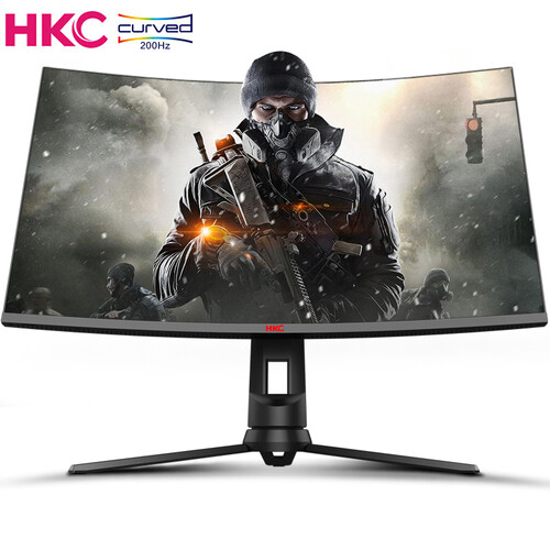 HKC 32英寸 VA面板 200Hz电竞 1500R三星曲面屏 DP吃鸡游戏 1080p 滤蓝光不闪屏 电脑液晶显示器 GX329S