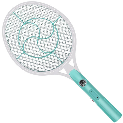 京东超市海纳斯（HANASS）XY-805灭蚊拍家用充电式LED照明电蚊拍多功能三层网电击苍蝇拍