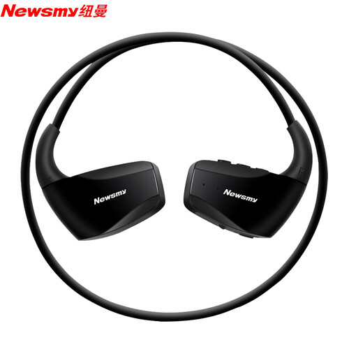 纽曼（Newsmy）Q16 蓝牙耳机可录音带8G内存mp3一体式防水跑步运动蓝牙5.0耳机 黑色