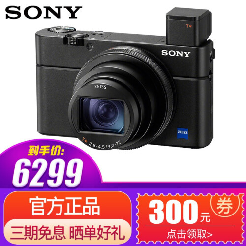 索尼（SONY） 黑卡数码相机 DSC-RX100M6/M7 黑卡系列 黑卡6/黑卡7新品上市 RX100M6 黑卡6 标配 礼包版