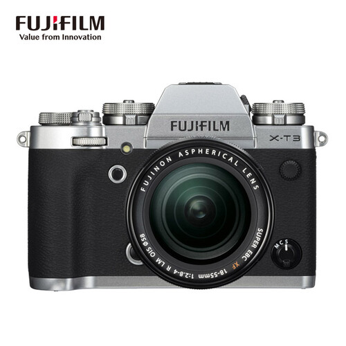 富士 (FUJIFILM) X-T3/XT3 XF18-55 微单 银色机身 照相机 2610万像素 翻折触摸屏 4K