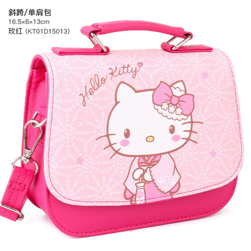 京东超市凯蒂猫（HELLO KITTY）儿童包包公主时尚斜挎包手提女孩宝宝女童迷你可爱小包 KT01A15013玫红