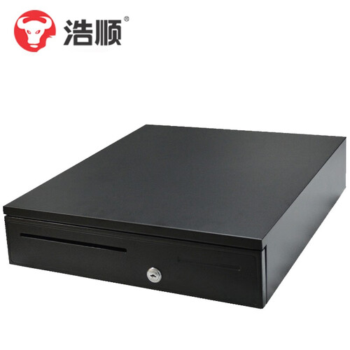浩顺(Hysoon)405mm宽钱箱收银箱收款箱五格三档带锁收款机钱箱可使用钥匙开锁独立使用