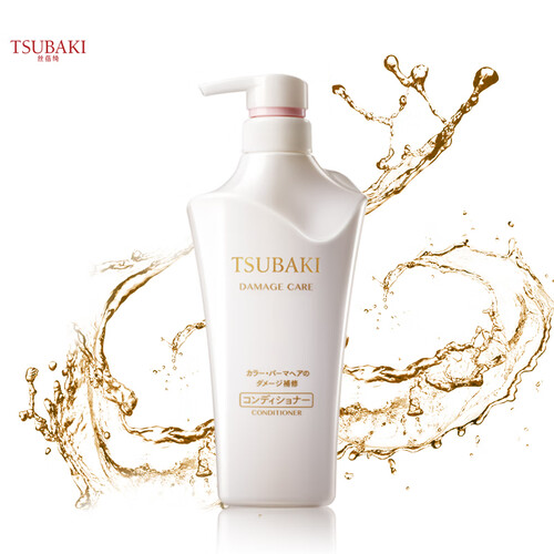 京东超市资生堂丝蓓绮（TSUBAKI）滢艳染烫修护 护发素 500ml （日本原装进口护发乳）