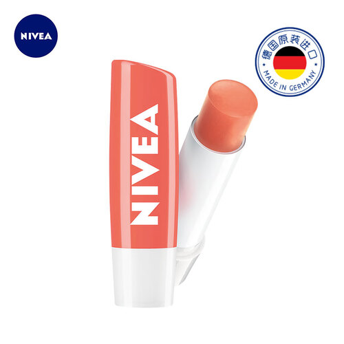 妮维雅(NIVEA)精华润唇膏 蜜润桃桃4.8g(润唇膏 唇彩 保湿补水滋润)