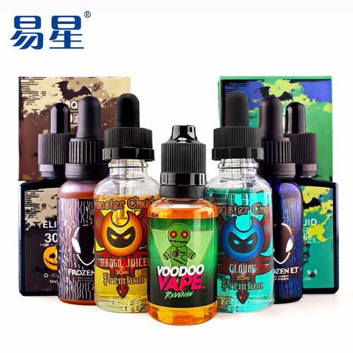 易星电子烟油马来油小绿人鬼屋外星人大烟雾雾化液薄荷水果口味烟液进口原料1瓶装 怪兽迷雾-新芒果冰沙-50ml