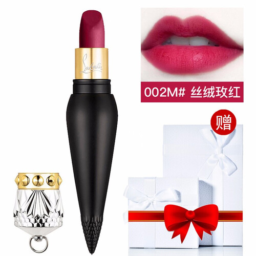 海囤全球Christian Louboutin克里斯提CL萝卜丁丝滑口红001唇膏女王权杖口红 002M 丝绒玫红