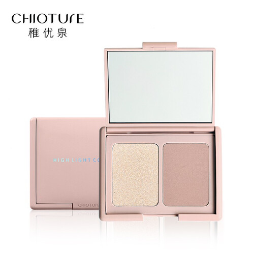 稚优泉（CHIOTURE）高光阴影修容盘遮瑕修容一体盘鼻影侧影提亮肤色珠光修颜粉 修容盘04