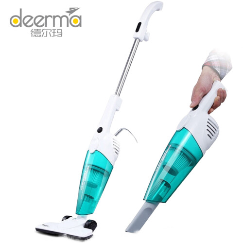 德尔玛（Deerma）DX128C小型手持吸尘器家用立式吸尘机