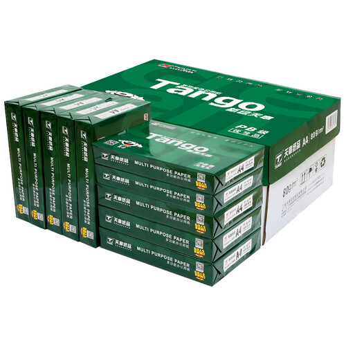 天章(TANGO)新绿天章80gA4复印纸 500张/包 10包/箱(5000张)