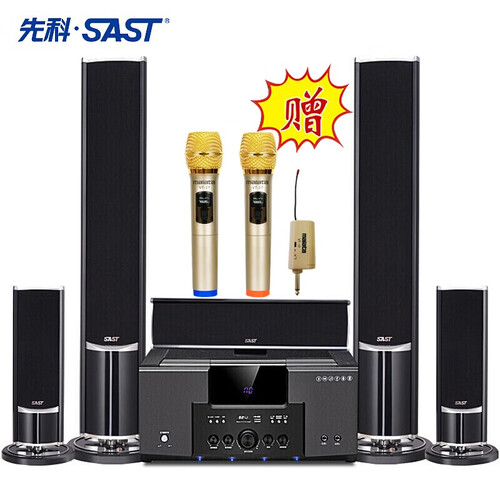 先科（SAST）A16套装F79家庭影院5.1套装 电视壁挂音响 家用卡拉OK音箱 家庭KTV音响 A16送无线话筒