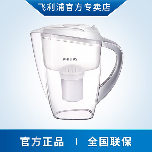 京东超市飞利浦（PHILIPS） 过滤净水器 家用净水壶 家用滤水壶 滤芯 净水器 净水杯 滤水杯 WP2806【一壶一芯】