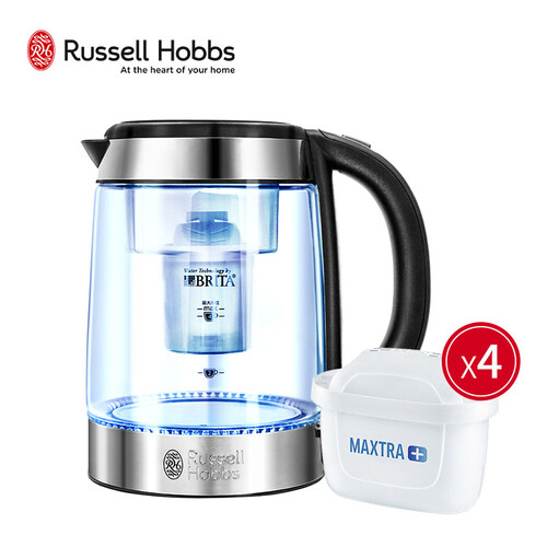 京品家电领豪（Russell Hobbs）净水壶 滤水壶含碧然德即BRITA过滤芯 电热净水器 玻璃烧水壶 Strix温控 20760-70C