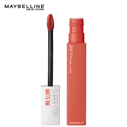 美宝莲（MAYBELLINE）super stay巨持色哑光液体唇膏210 奶茶粉色 接吻棒（口红 持久不掉色 不沾杯 ）